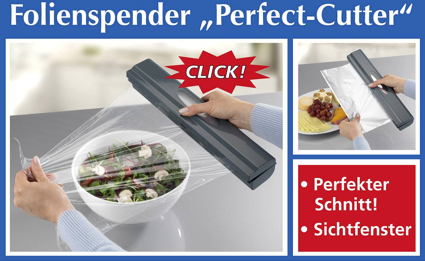 Wenko 86548500 Wenko Foil Dispenser perfect cutter, anthracite