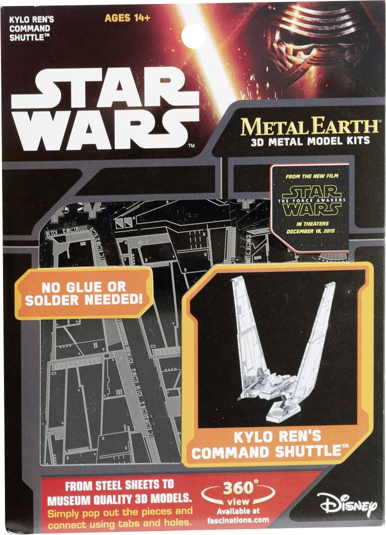 Metal Earth Star Wars Kylo Ren´s Command Shuttle Model kit