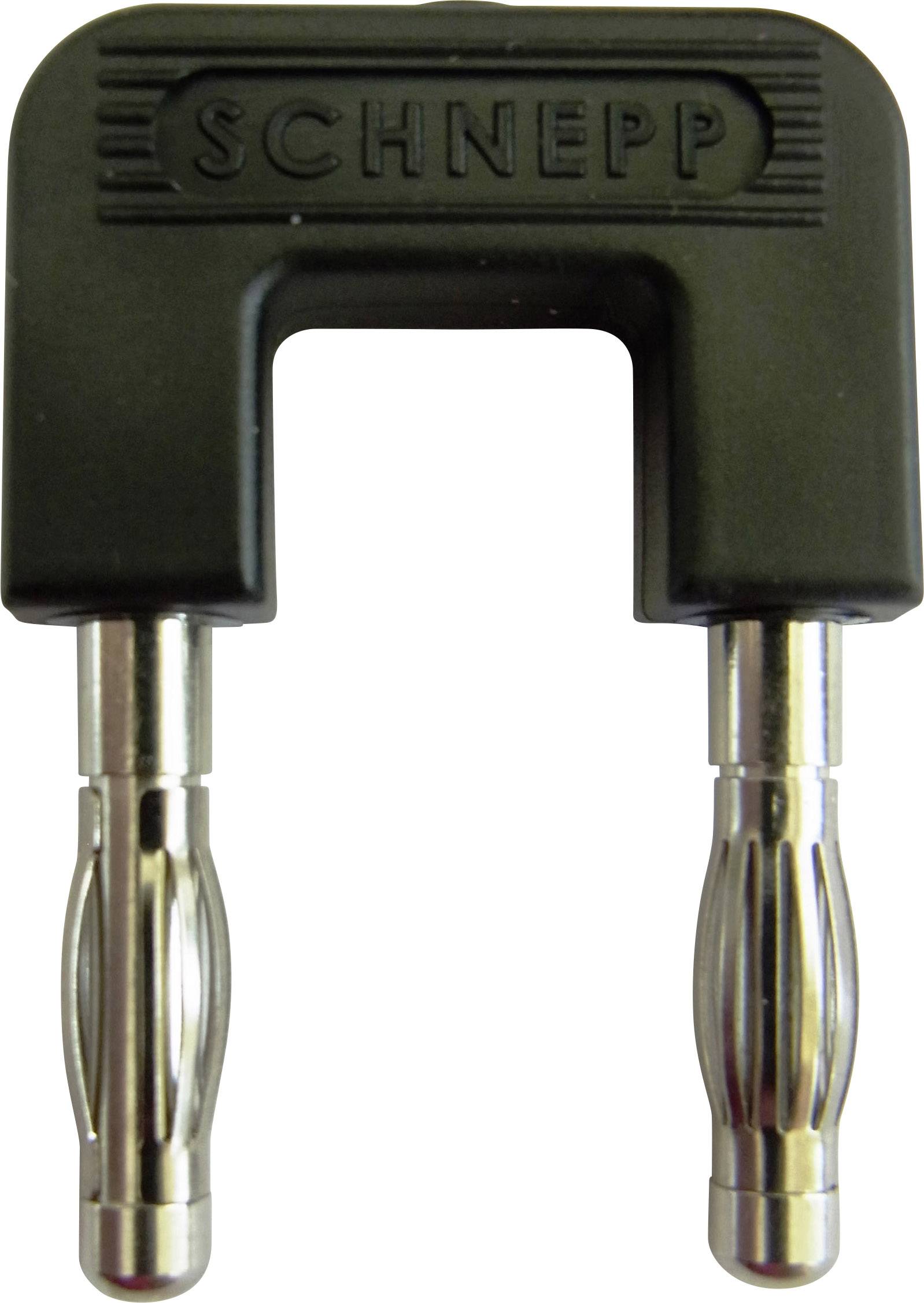 Schnepp 19/4sw Shorting plug Black Pin diameter: 4 mm Dot pitch: 19 mm