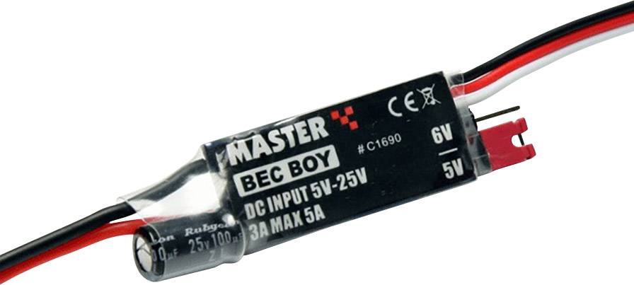 Master Modellbau BEC BOY BEC voltage regulator 5 - 25 V 3 A