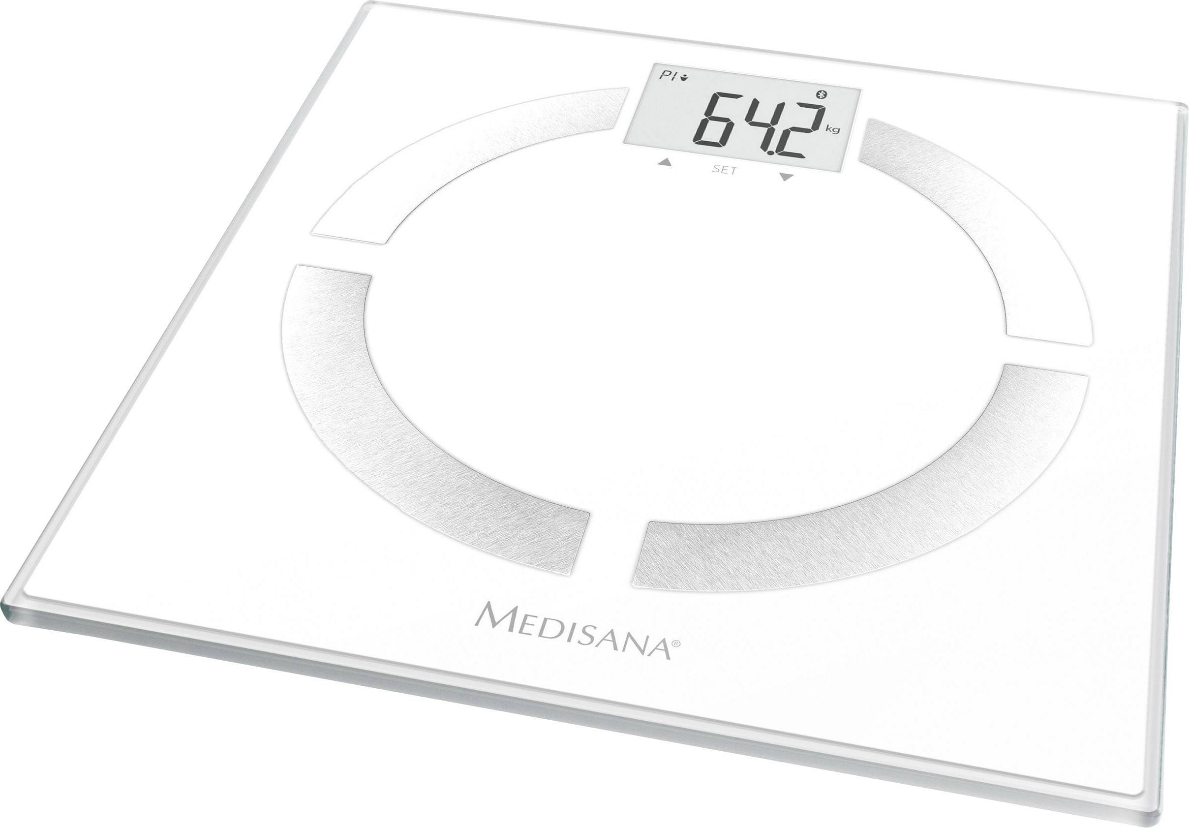 Medisana BS 444 connect Smart bathroom scales Digital Weight range=180 kg White