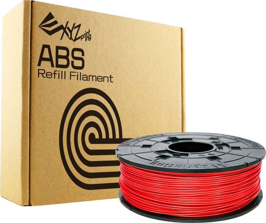 Filament XYZprinting ABS plastic 1.75 mm Red 600 g Refill
