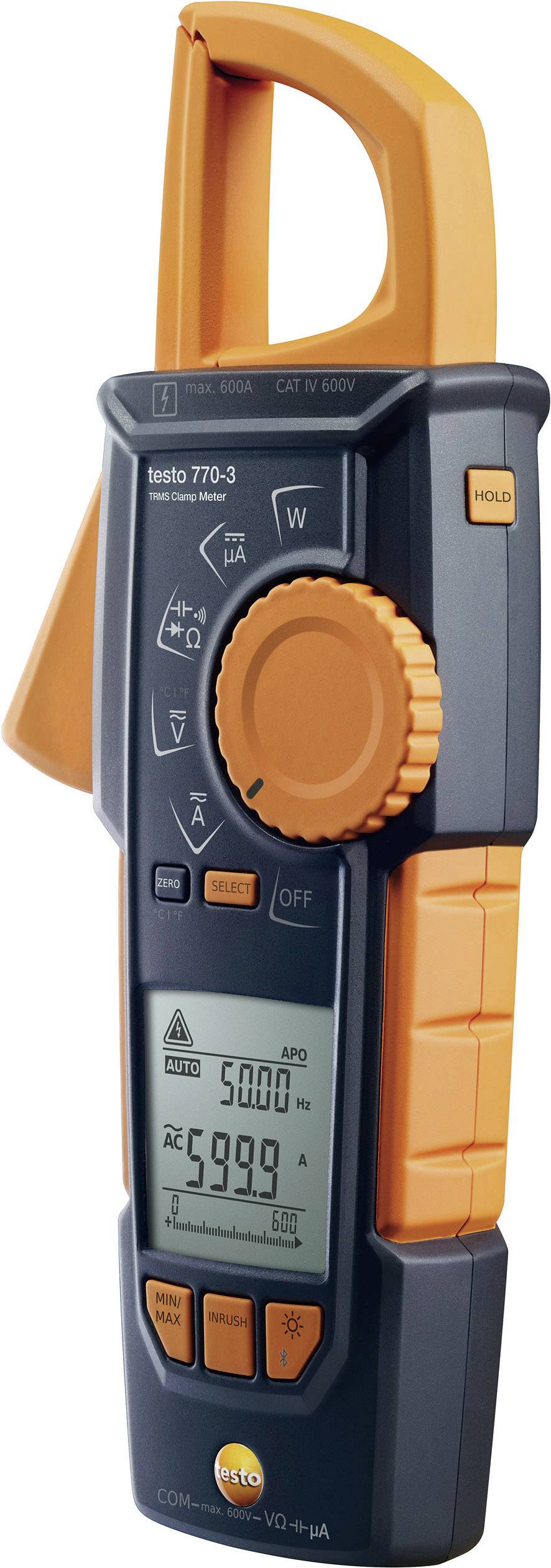 testo 770-3 Clamp meter, Handheld multimeter Digital CAT III 1000 V, CAT IV 600 V Display (counts): 6000