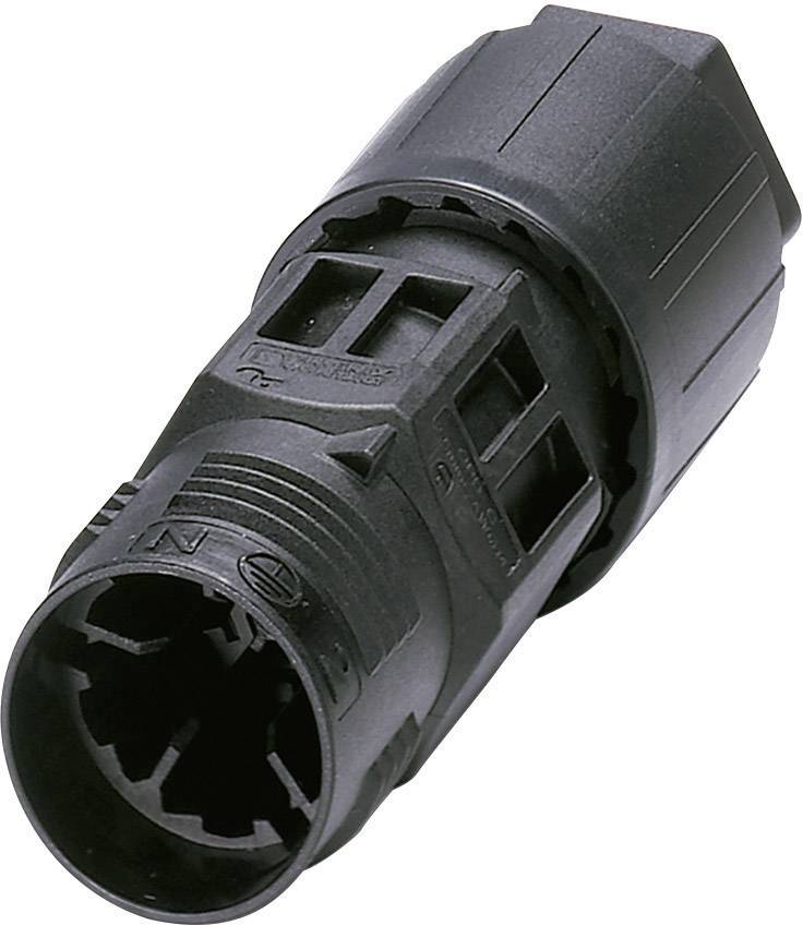 Phoenix Contact 1403831 Bullet connector Wire connector Total number of pins: 4 + PE Series (round connectors): QUICKON 1 pc(s)