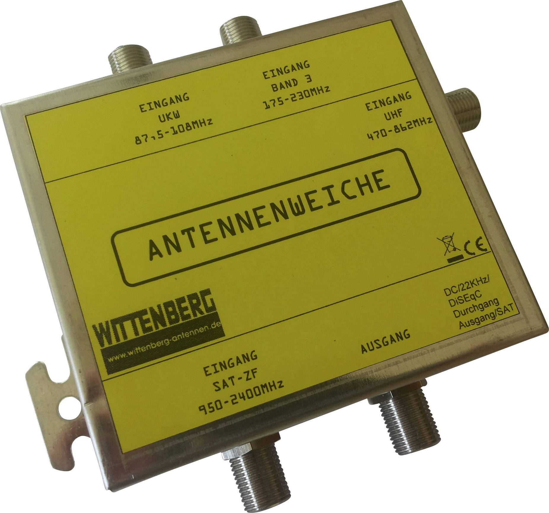 Wittenberg Antennen 4 in 1 TV signal splitter FM, DAB+, UHF, SAT
