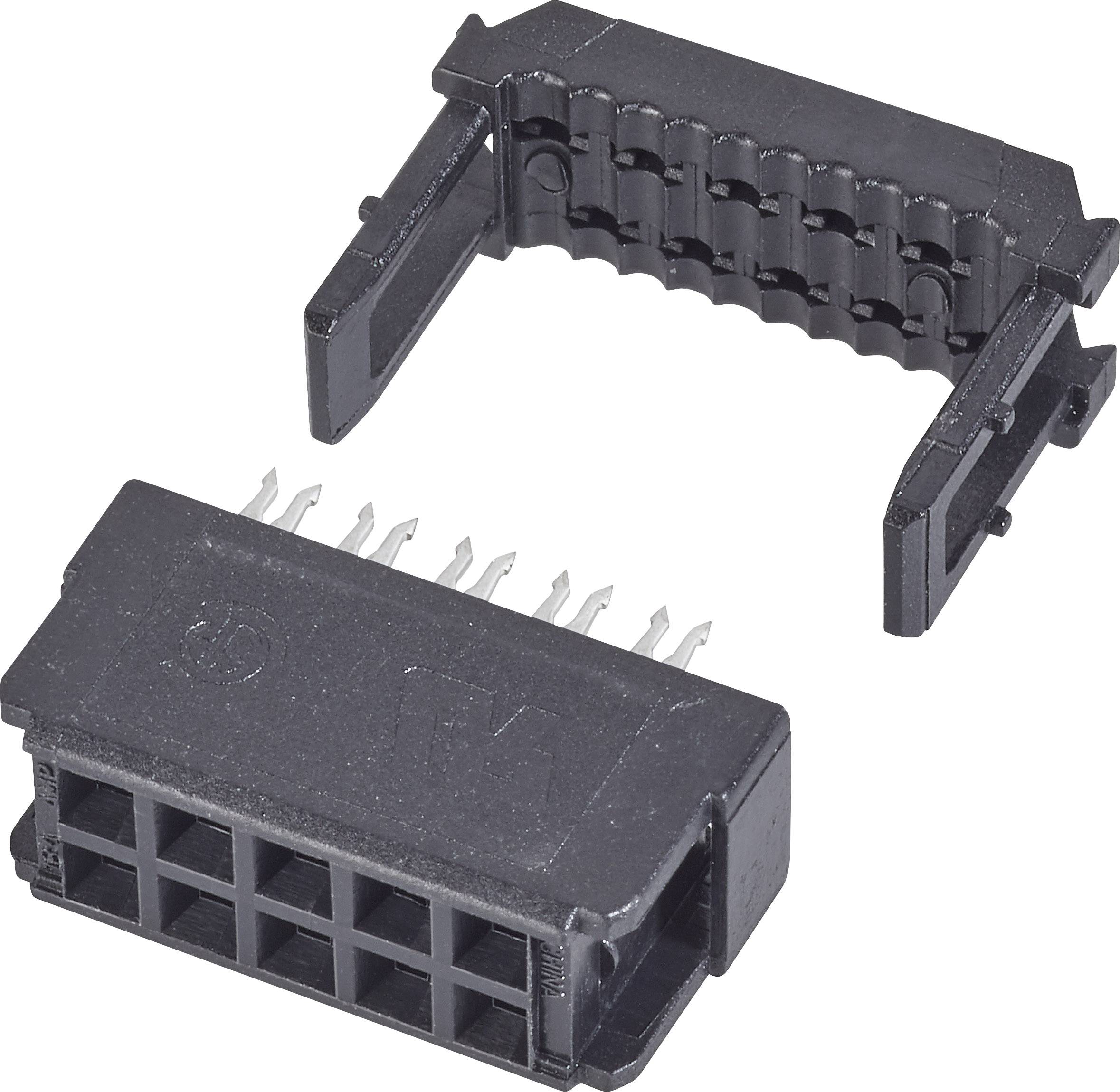 TE Connectivity 1658623-4 Power strip Contact spacing: 2.54 mm Total number of pins: 20 No. of rows: 2