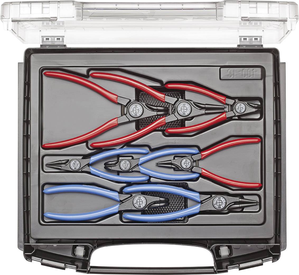 Gedore 2148706 Circlip pliers set Suitable for Outer and inner rings 12-25 mm, 19-60 mm 10-25 mm, 19-60 mm Tip shape (details)