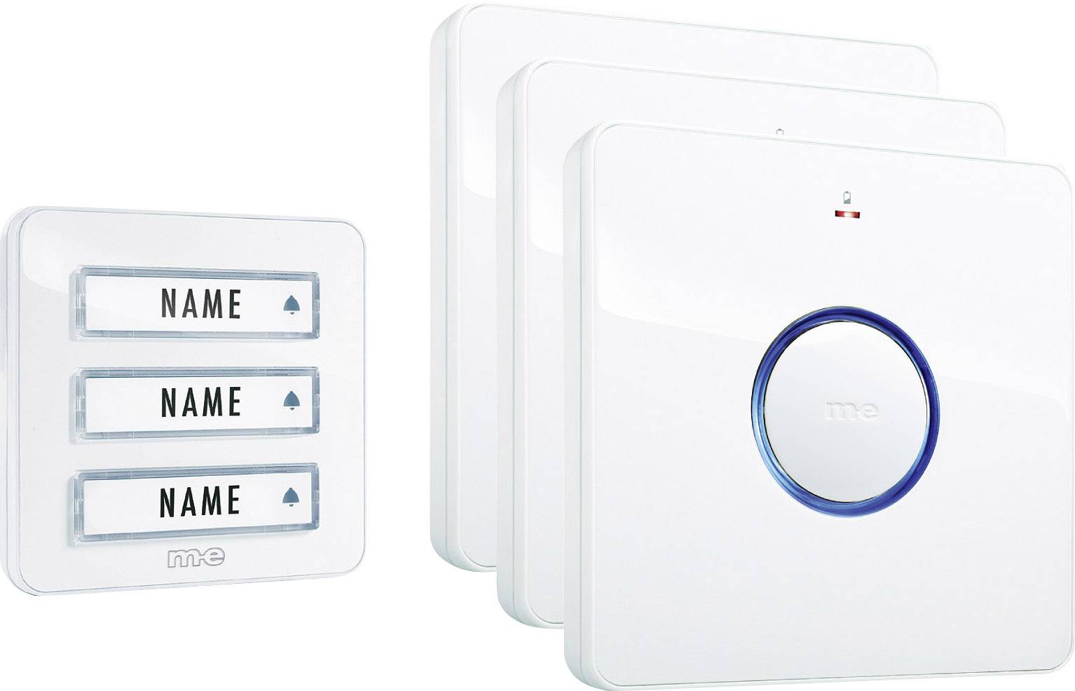 m-e modern-electronics 41097 Wireless door bell Complete set