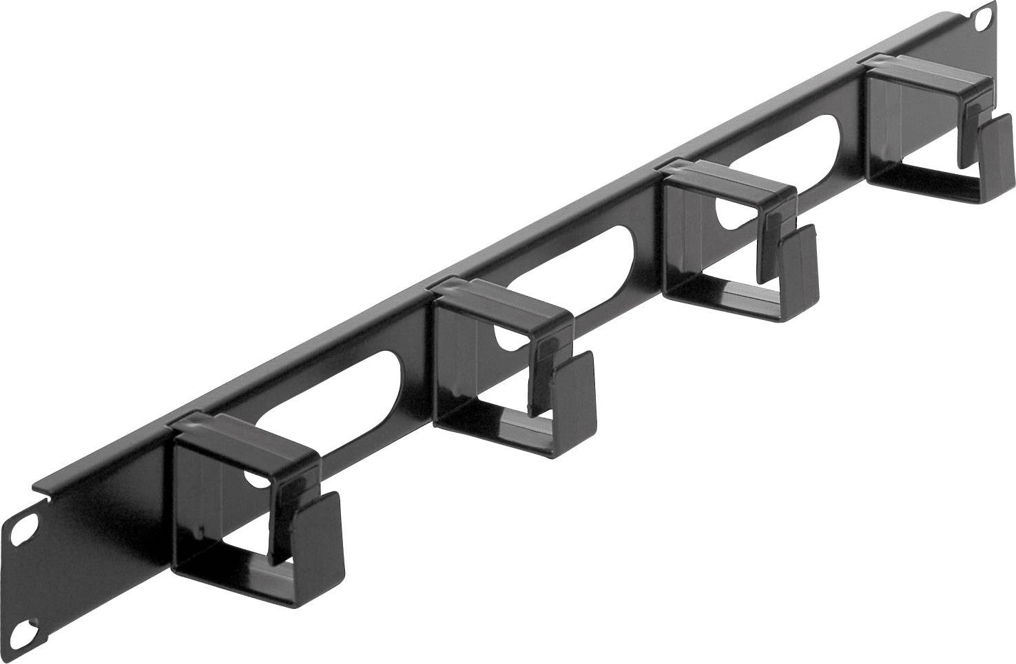 Intellinet 711050 19 inch Server rack cabinet cable duct 1 U Black (RAL 9005)