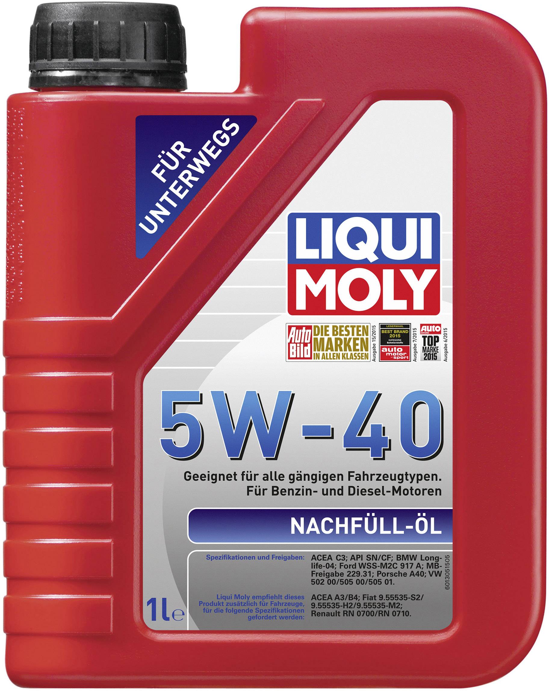 Liqui Moly 5W-40 Nachfull-Ol 1305 1 l