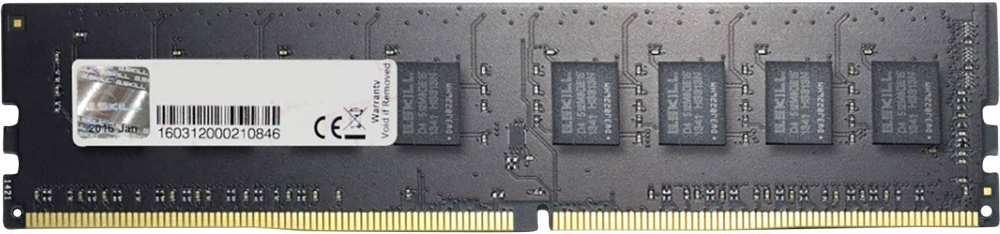 G.Skill PC RAM memory Value F4-2400C15S-8GNT 8 GB 1 x 8 GB DDR4 RAM 2400 MHz CL15-15-15-35