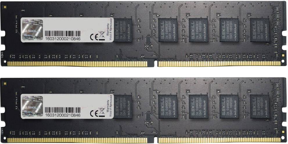 G.Skill PC RAM kit Value F4-2133C15D-16GNT 16 GB 2 x 8 GB DDR4 RAM 2133 MHz CL15-15-15-35