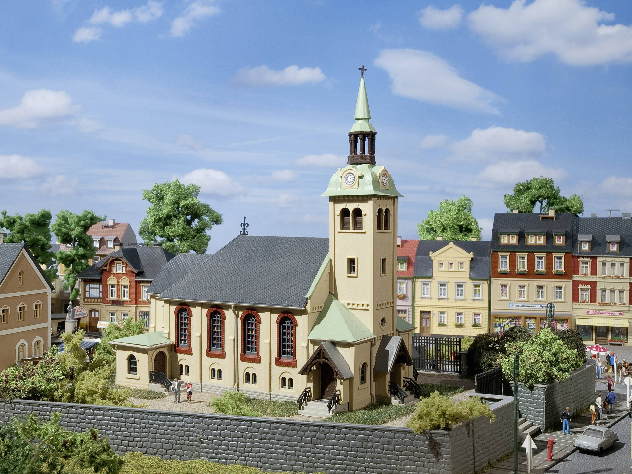 Auhagen 12229 H0, TT Church born glossy