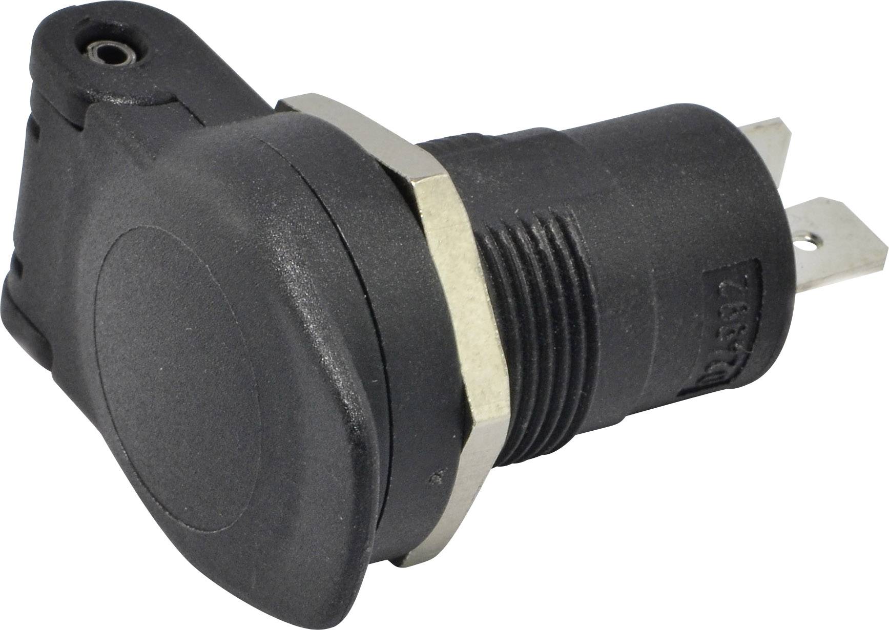 BAAS Built-in on-board power socket with spring-hinged lid Max. load capacity=16 A Compatible with (details) Standard and