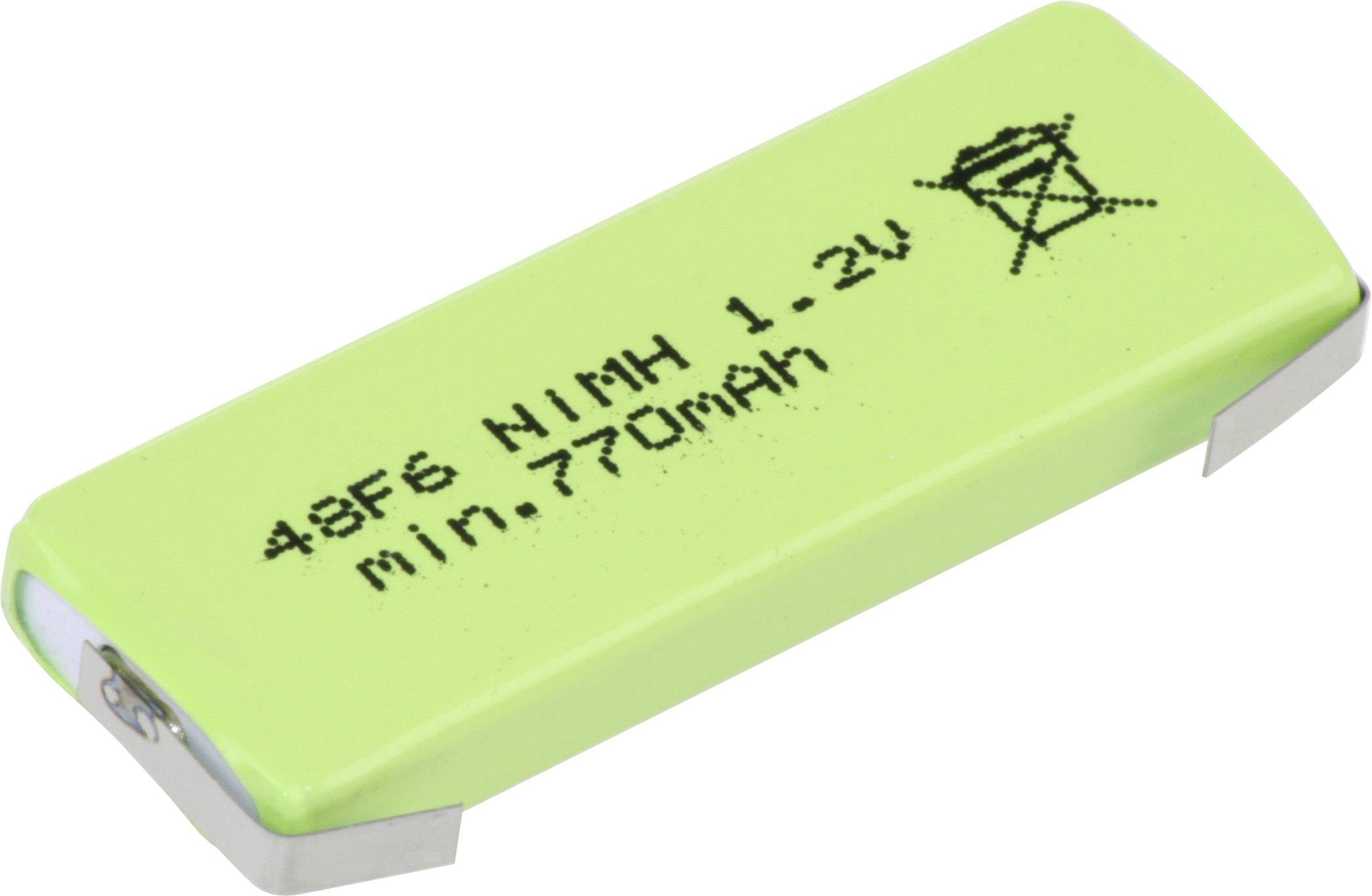 Mexcel HPE-F6-800 Non-standard battery (rechargeable) Prismatic U solder tab NiMH 1.2 V 770 mAh 1 pc(s)