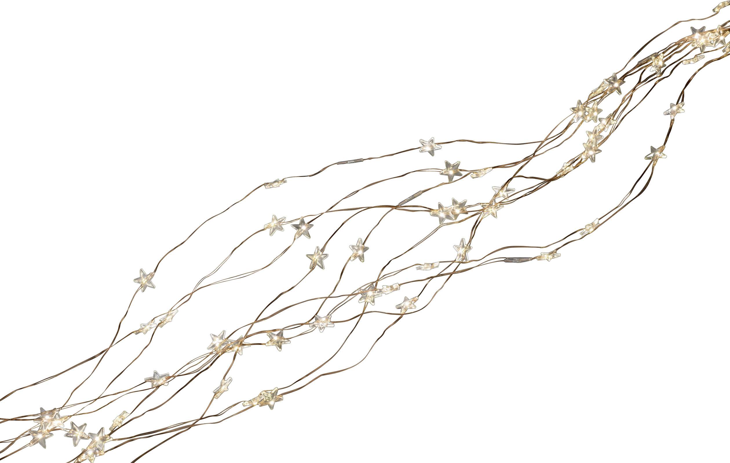 Konstsmide 6370-160 LED tinsel Stars Warm white LED (monochrome) Transparent