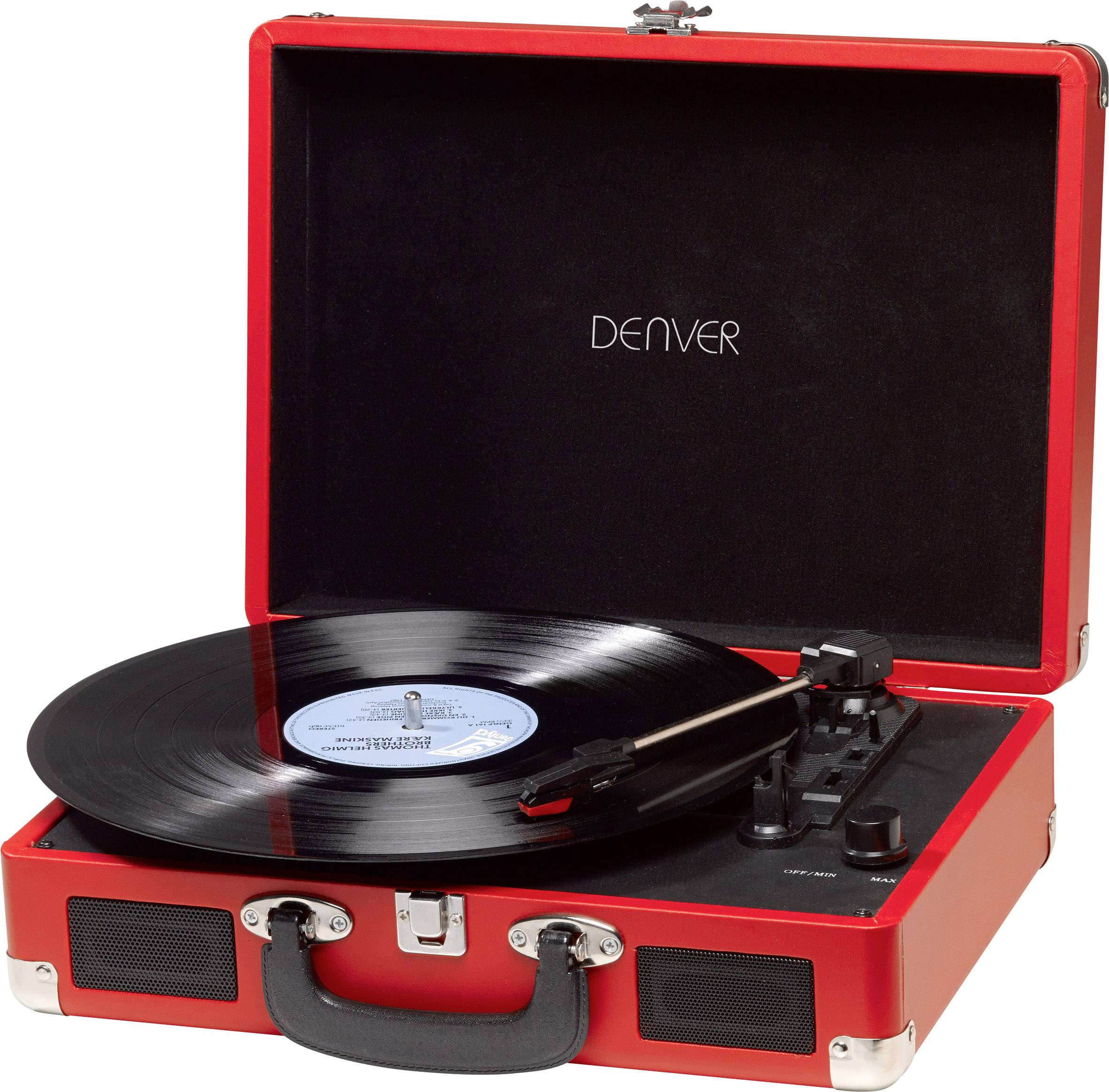 Denver VPL-120 USB turntable Red