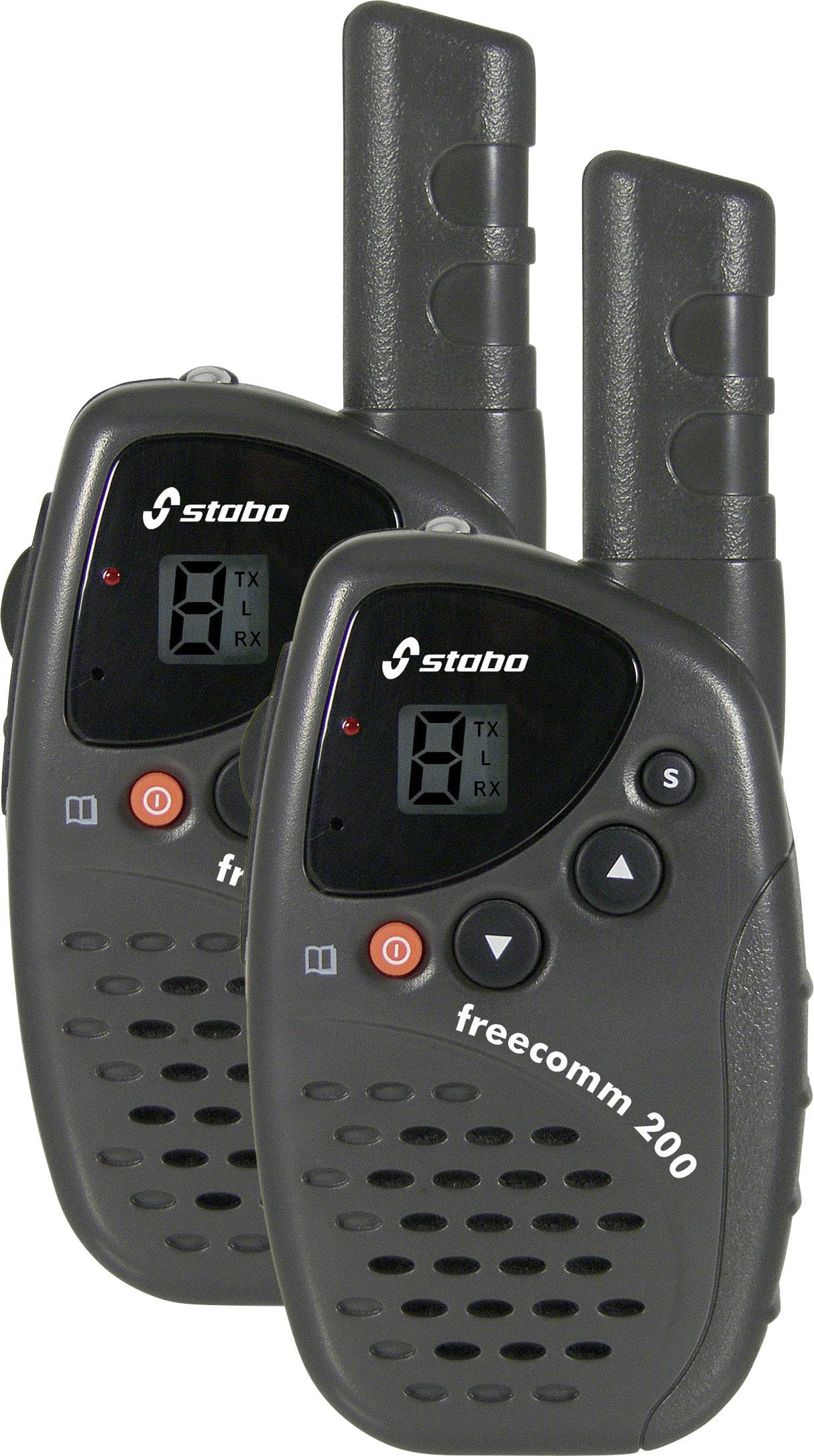 Stabo freecomm 200 20200 PMR handheld transceiver 2-piece set
