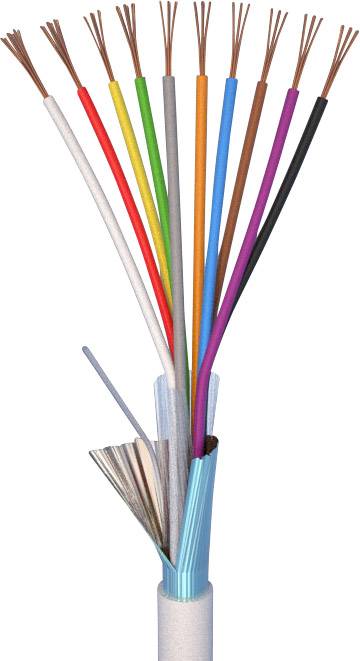 ELAN 20101 Alarm wire LiYY 10 x 0.22 mm² White Sold per metre