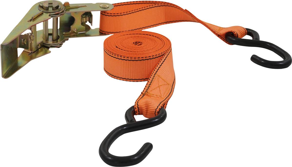 Petex 43192735 Double strap Low lashing capacity (single/direct)=350 daN (L x W) 5 m x 25 mm Ratchet EN 12195