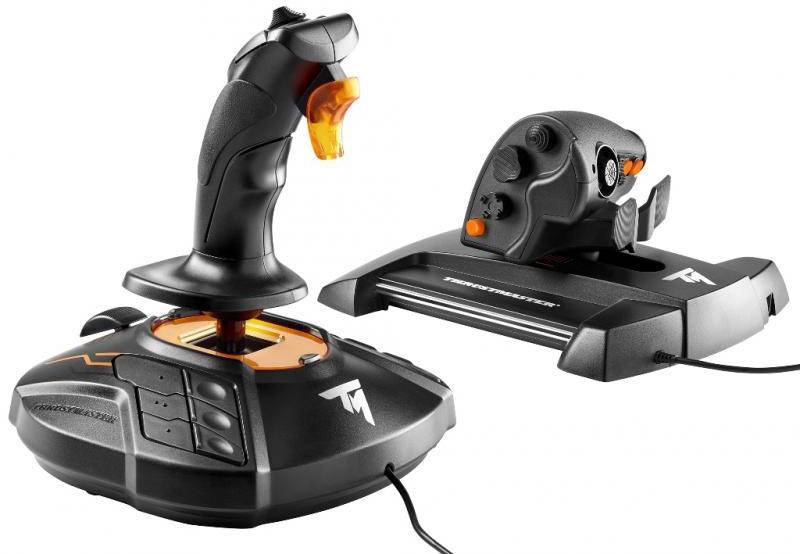 Thrustmaster T16000M FCS HOTAS Joystick USB PC Black incl. fader