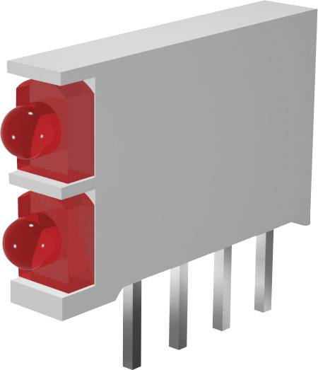 Signal Construct DBI 01302 LED component 2x Red, Green (L x W x H) 15.5 x 2.5 x 12 mm