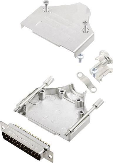 encitech MHDM-25-DMP-K 6355-0006-03 D-SUB pin strip set 180 ° Number of pins: 25 Solder bucket 1 Set
