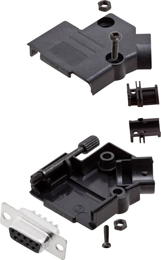 encitech D45PK-P-09-DBS-K 6355-0034-11 D-SUB receptacle set 45 ° Number of pins: 9 Solder bucket 1 Set