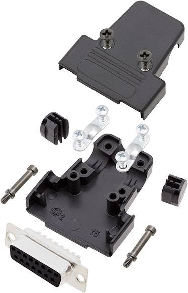 encitech TRI-P-09-DBS-K 6355-0036-11 D-SUB receptacle set 180 ° Number of pins: 9 Solder bucket 1 Set