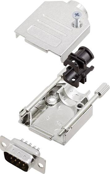 encitech DTZK09-DMP-K 6355-0002-21 D-SUB pin strip set 180 ° Number of pins: 9 Solder bucket 1 Set