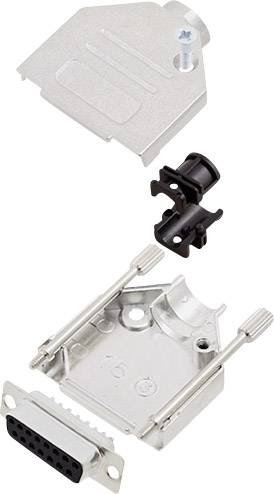 encitech DTZK15-DBS-K 6355-0002-12 D-SUB receptacle set 180 ° Number of pins: 15 Solder bucket 1 Set