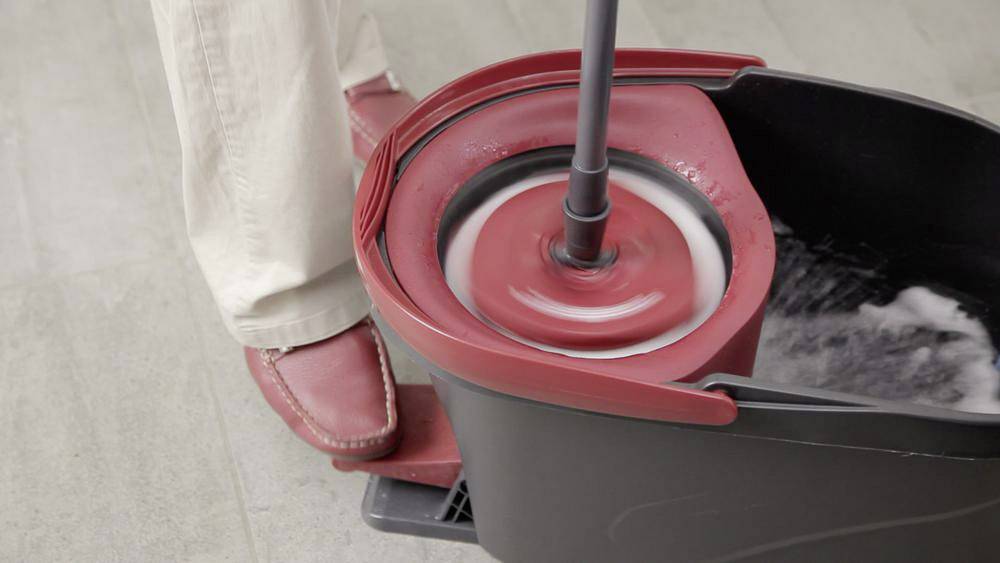 Vileda EasyWring & Clean Wischmop Complete kit with turbo smear head and stem holder