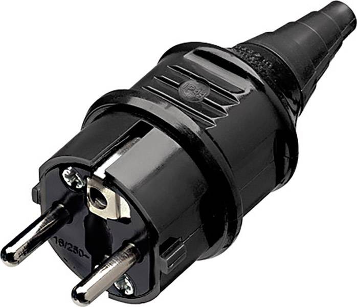 MENNEKES 10754 Safety plug 230 V Black IP44