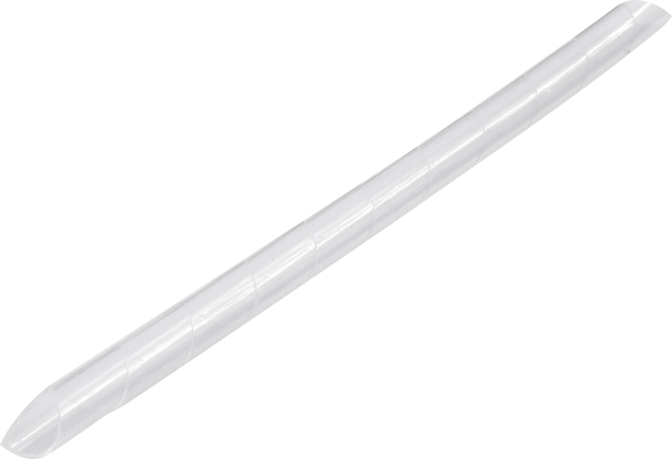 A long, white cable trunking system for cable management.