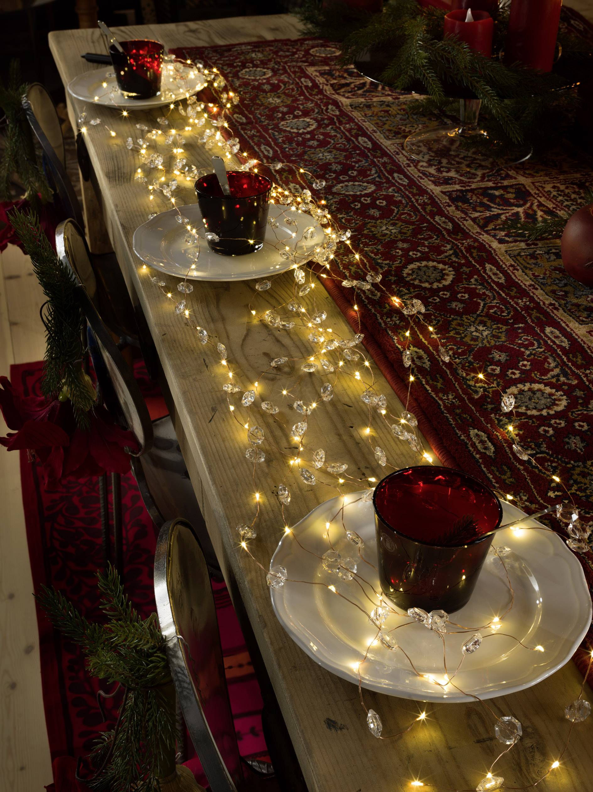 Konstsmide 6392-180 LED tinsel Diamonds Warm white LED (monochrome)