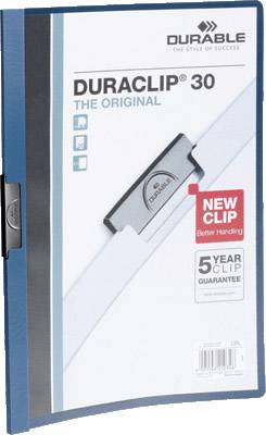 Durable Clip file DURACLIP 30 - 2200 220007 A4 Dark blue