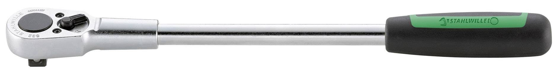 Torque wrench with adjustable handle and scale for precise control, suitable for workshop or DIY use.