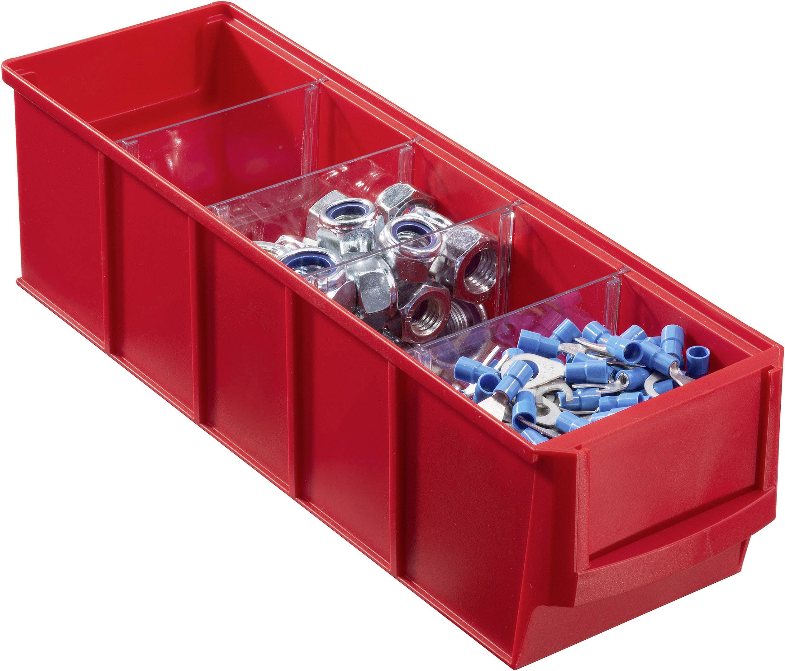 Allit 456521 Storage bin (L x W x H) 91 x 300 x 81 mm Red 1 pc(s)