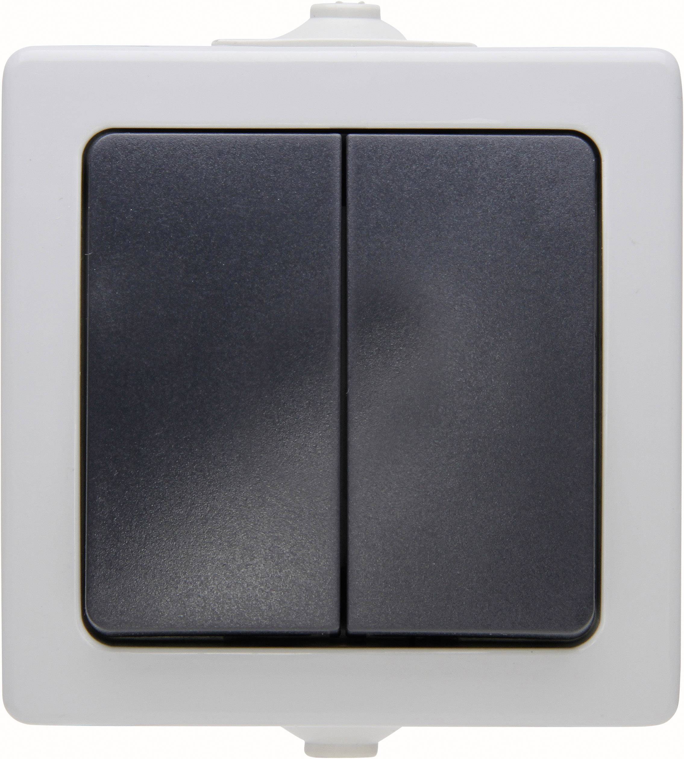 Kopp 565556008 Wet room switch product range Series switch Nautic Grey