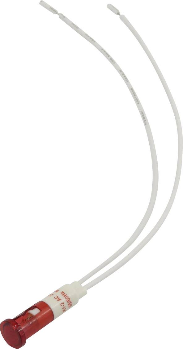 TRU COMPONENTS 1524022 Standard indicator light with bulb Red