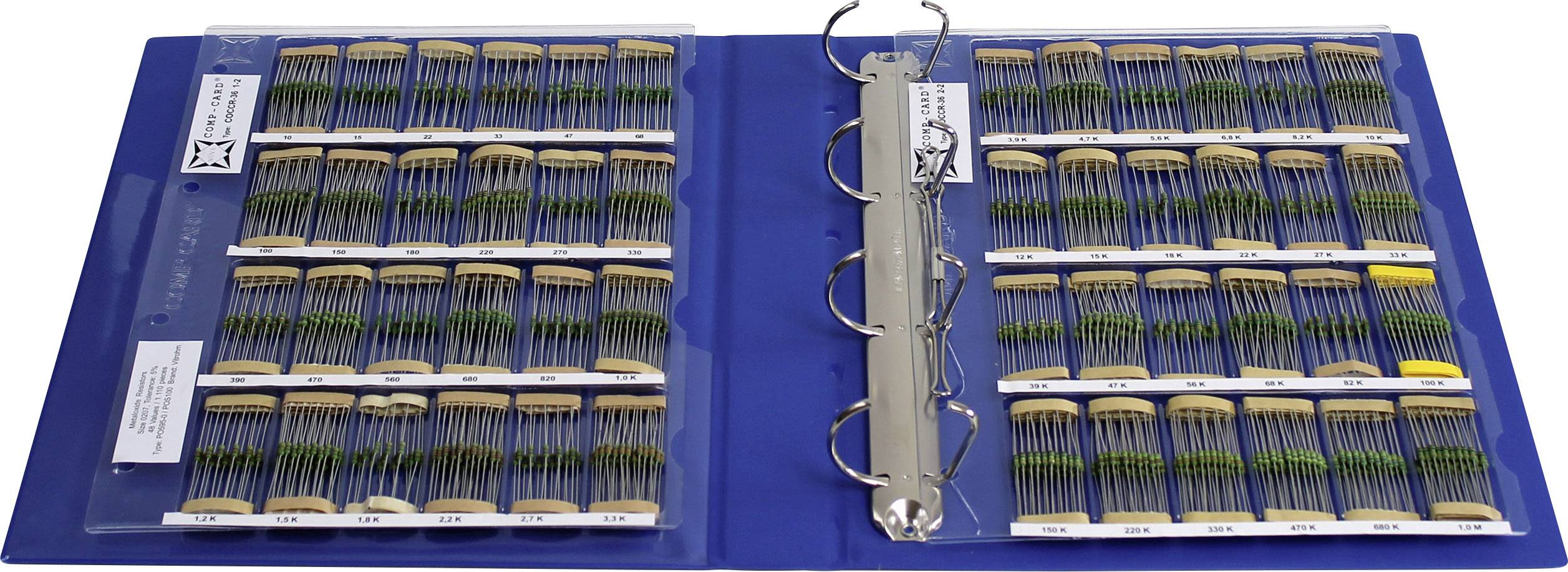 NOVA by Linecard COCCR-36 COCCR-36 Metal film resistor (set) 0207 1 W 5 % 1 pc(s)