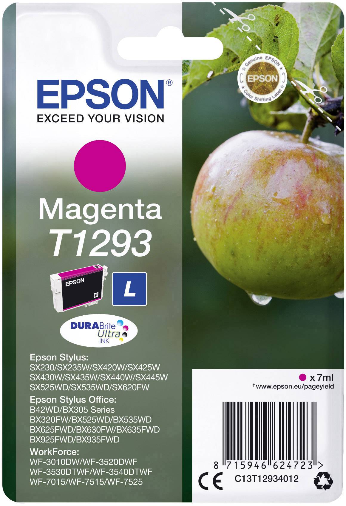 Epson Ink T1293 Original Magenta C13T12934012
