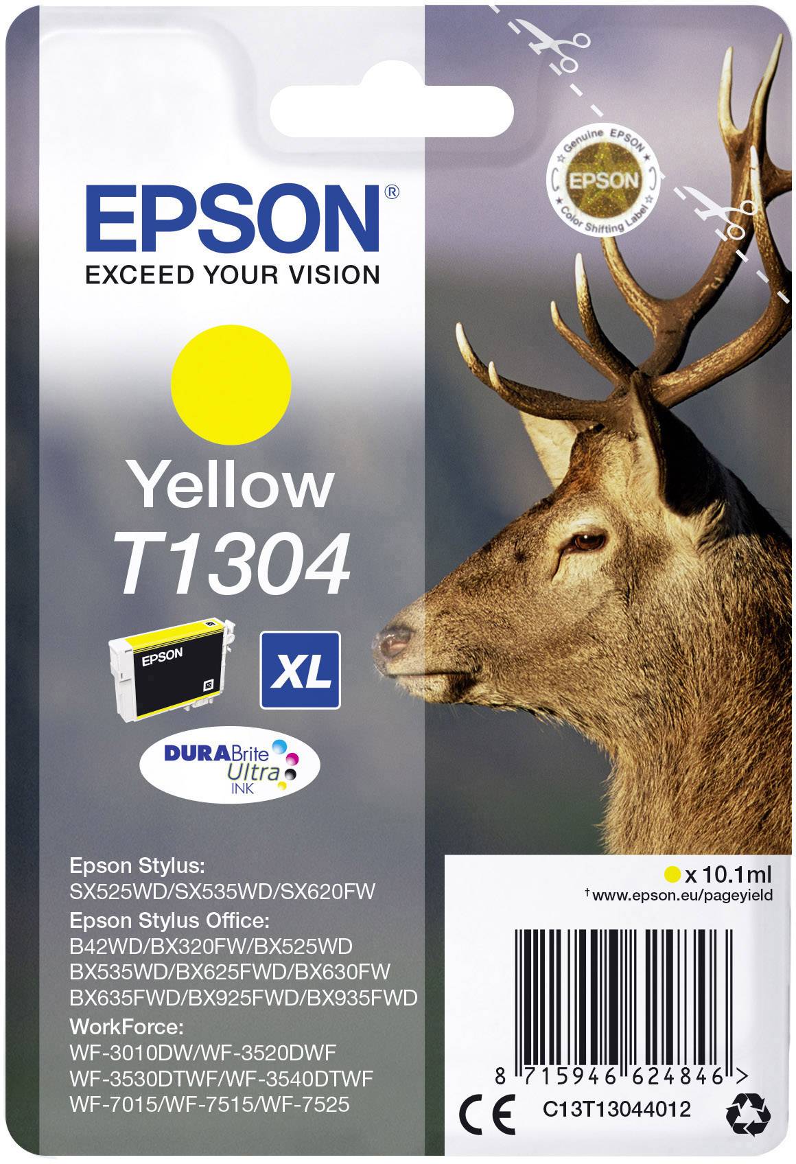 Epson Ink T1304 Original Yellow C13T13044012