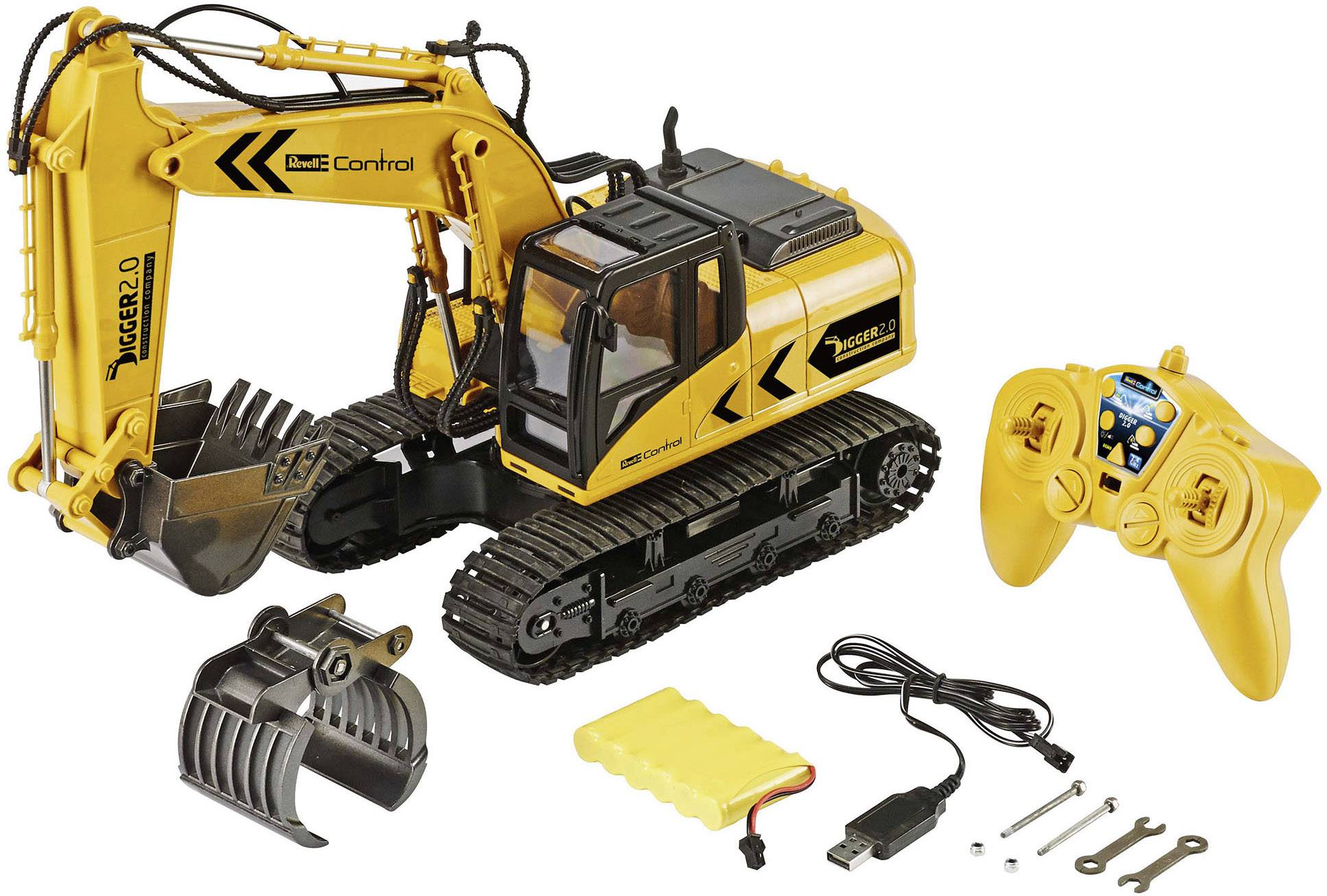 Revell Control Digger 2.0 1:16 RC scale model for beginners Heavy-duty vehicle