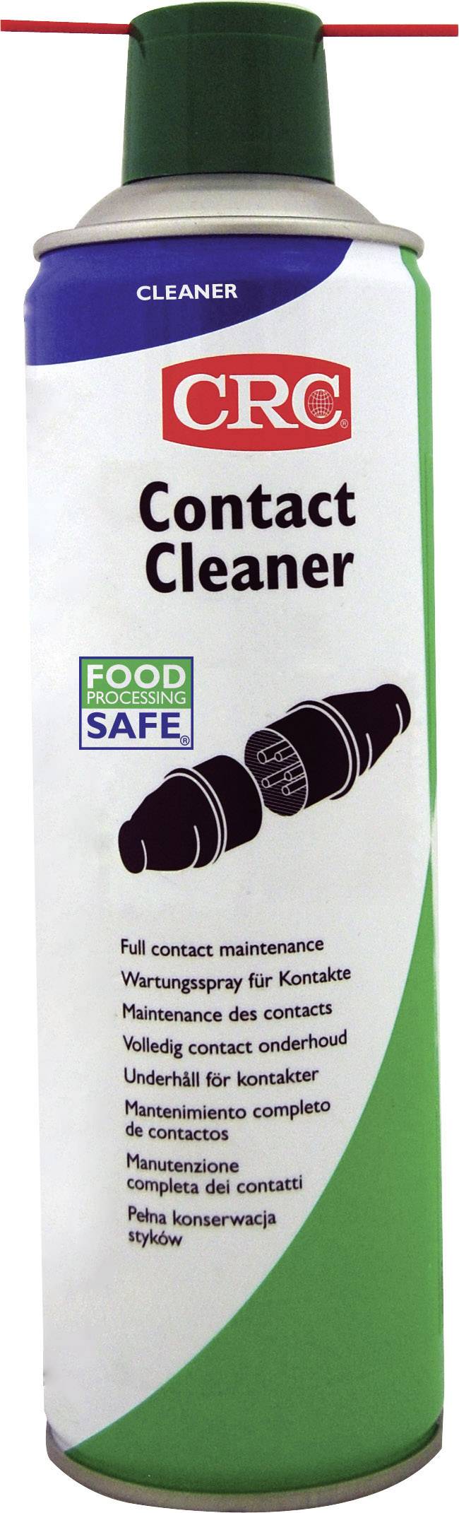 'Dose of a contact cleaner by CRC, labelled with 