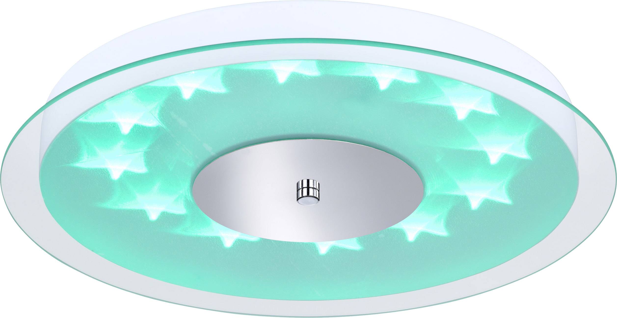 ACTION Jana 912502066000 LED ceiling light White 26 W RGBW Incl. remote control, Selectable colour