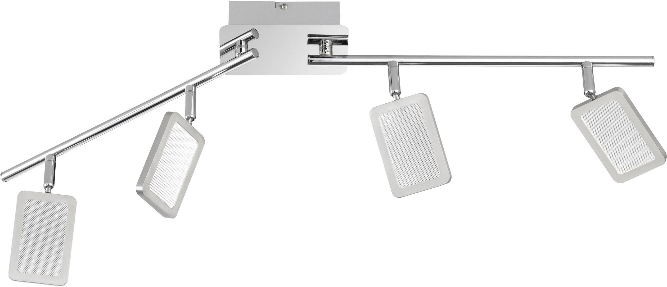WOFI Explid 7261.04.54.6000 LED ceiling spotlight 16.8 W Warm white Nickel (matt), Chrome