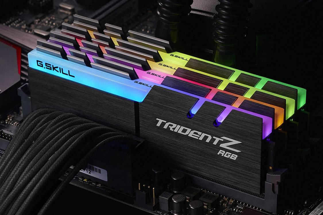 G.Skill TridentZ RGB PC RAM kit DDR4 32 GB 4 x 8 GB Non-ECC 3600 MHz 288-pin DIMM CL16-16-16-36 F4-3600C16Q-32GTZR