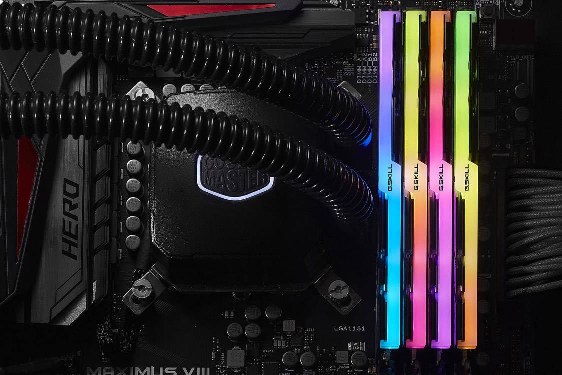 G.Skill TridentZ RGB PC RAM kit DDR4 32 GB 4 x 8 GB Non-ECC 3600 MHz 288-pin DIMM CL16-16-16-36 F4-3600C16Q-32GTZR