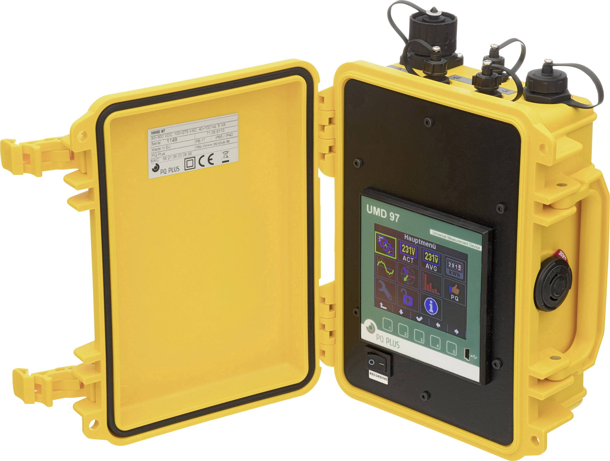 PQ Plus MMD 97 Network diagnostics 3-phase, 1-phase Data logger